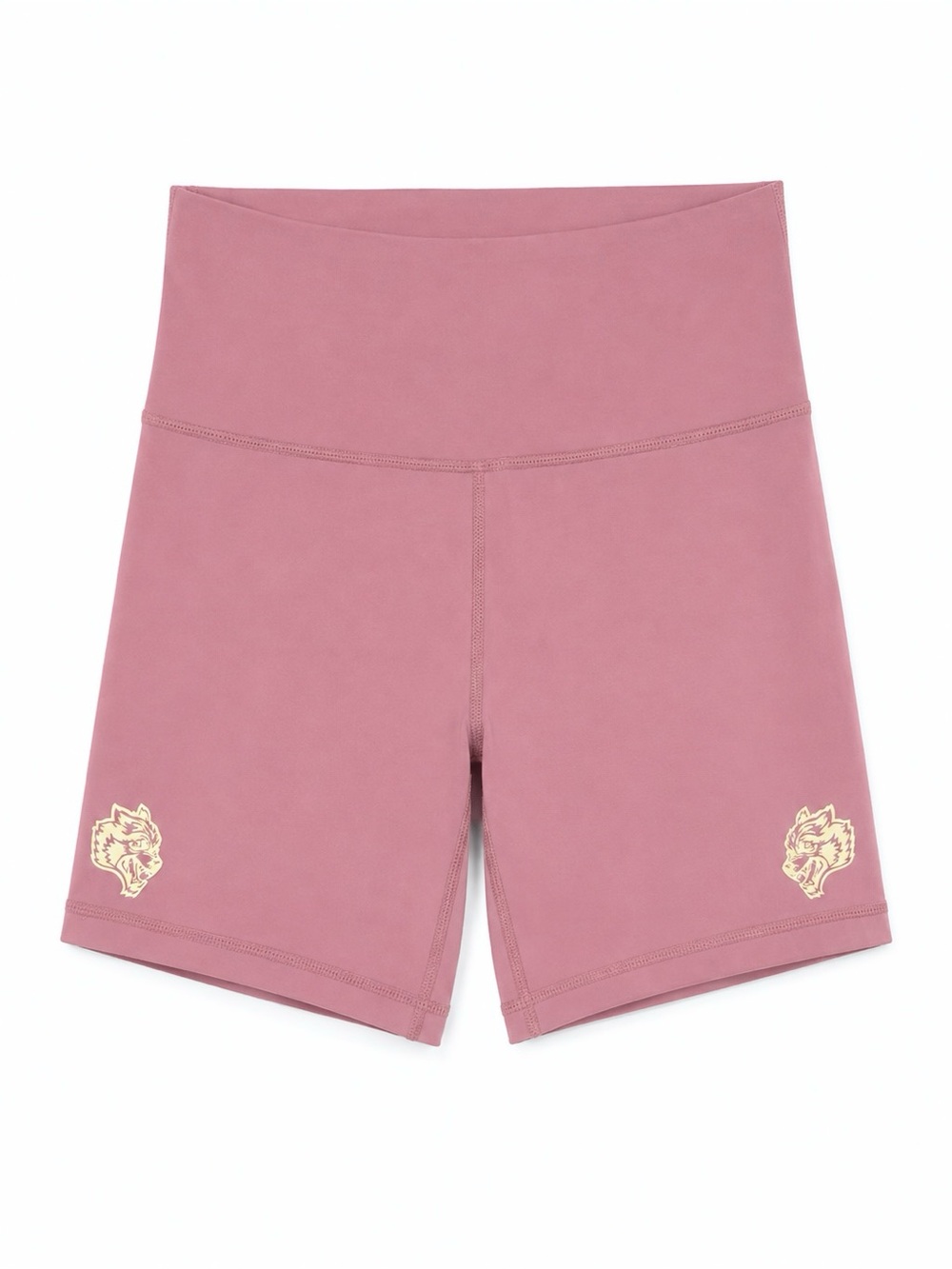 Darc Sport SHE Wolves High Waist Biker Shorts Pink Gold Logo Size Medium